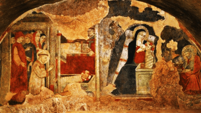 afresco presepio de greccio